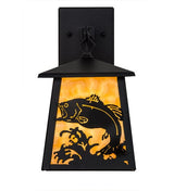 Fly Fishing Waters 8" Hanging Wall Sconce