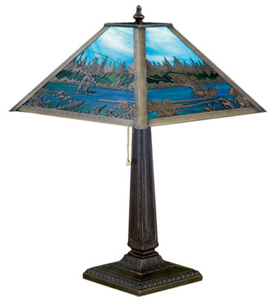 Fly Fishing Waters 21.5" Table Lamp