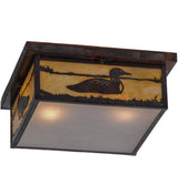 Loon Waters 16" Square Flush Mount