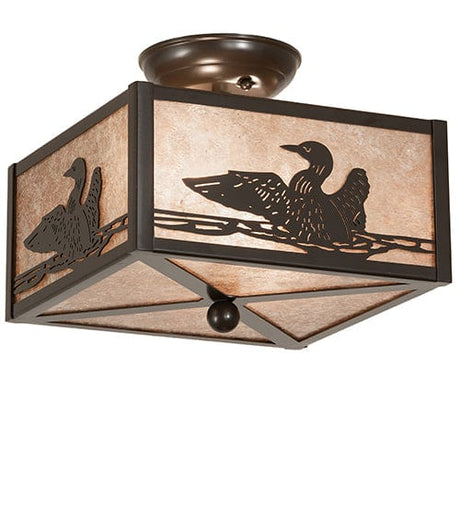 Loon Waters 10" Square Flush Mount