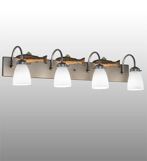 Jumping Trout 33" 4 Light Vanity Light