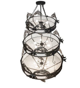 Jumping Trout 58" 3 Tier Chandelier