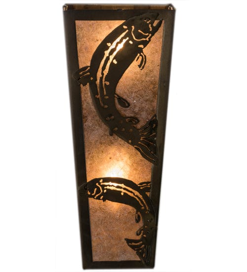 Jumping Trout 5" Wall Sconce