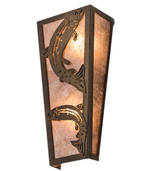 Jumping Trout 5" Wall Sconce