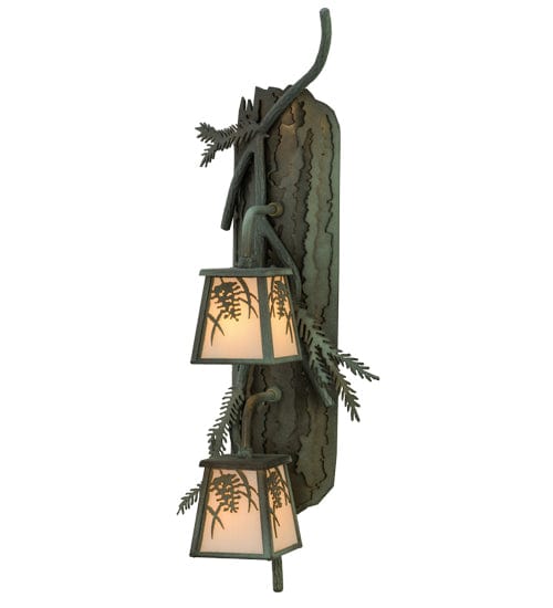 Pine Branches 10" 2 Light Wall Sconce