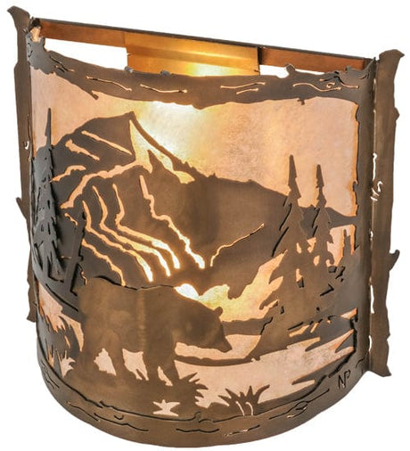 Bear Waters 15" Wall Sconce