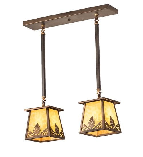 Mountain Pine 24" 2 Light Island Pendant