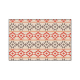 Aztec Peach Non-Slip Rug