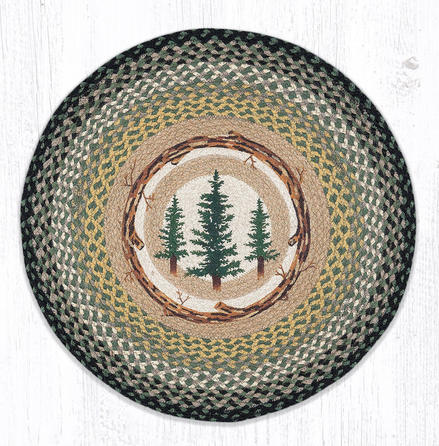 Timber Country Round Patch Rug