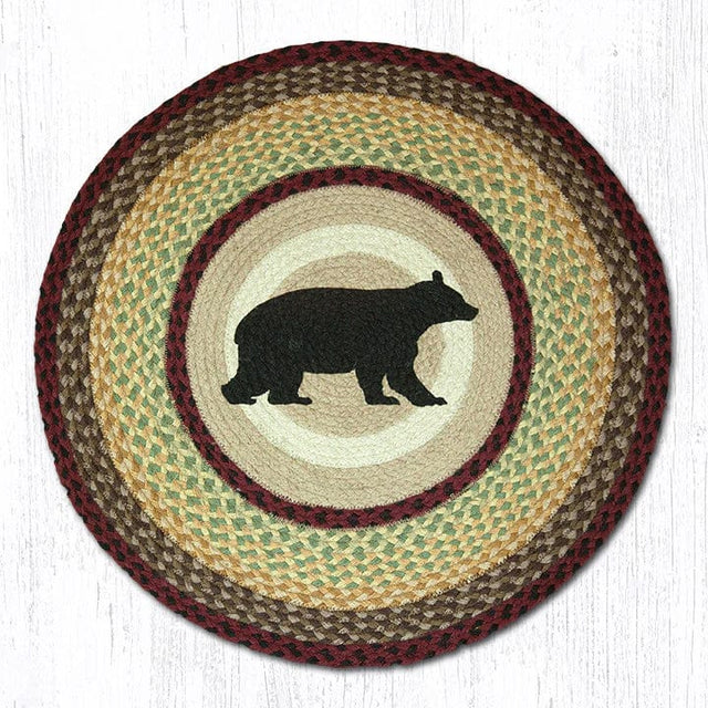 Autumn Bears Round Patch Rug