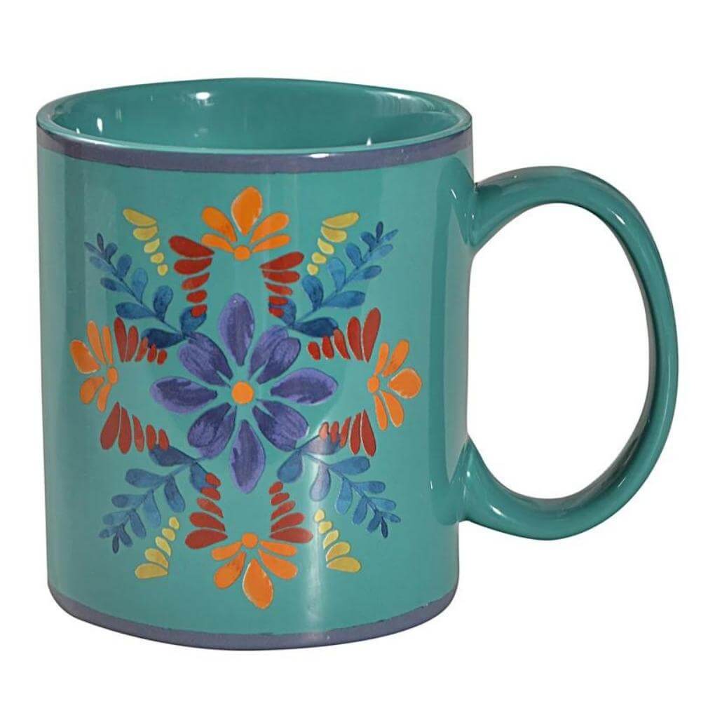 Sky Blue Adobe Mug and Coaster Set