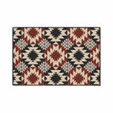 Red Black Southwest Non-Slip Rug