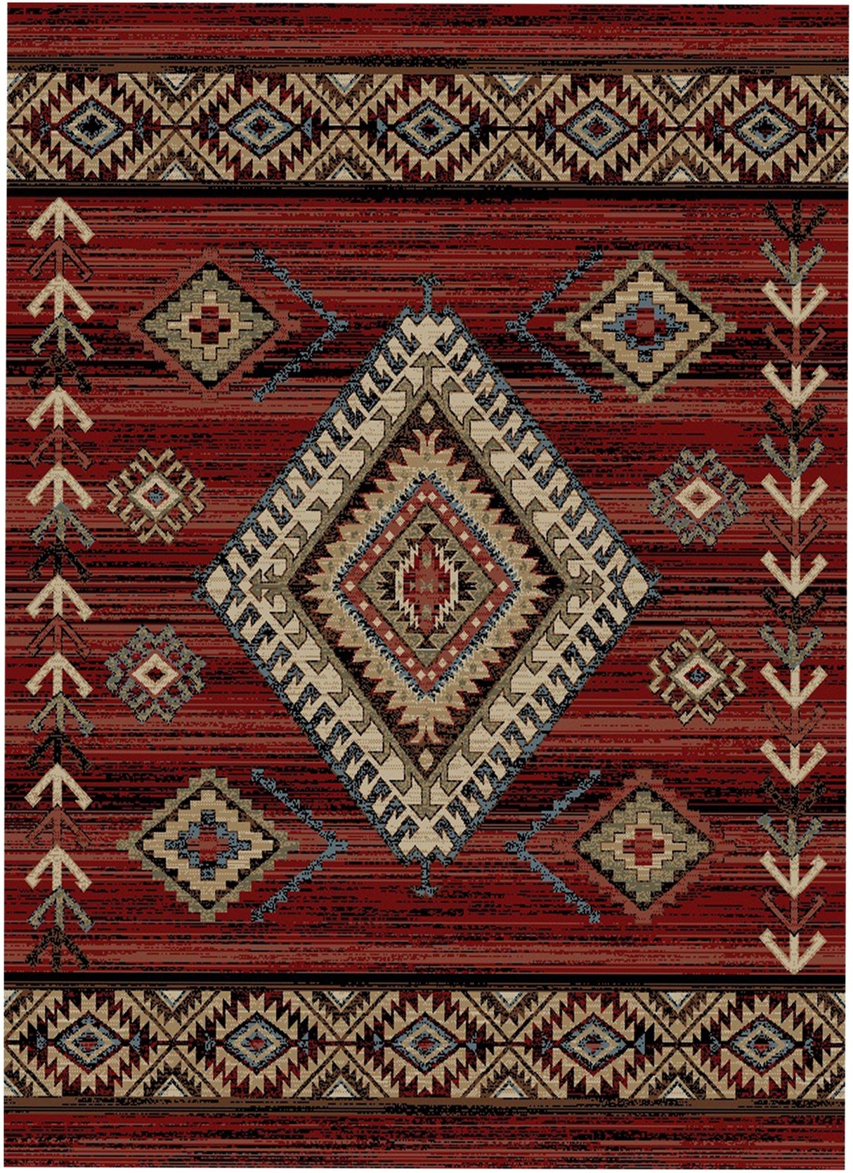 Arizona Red Southwest Area Rug