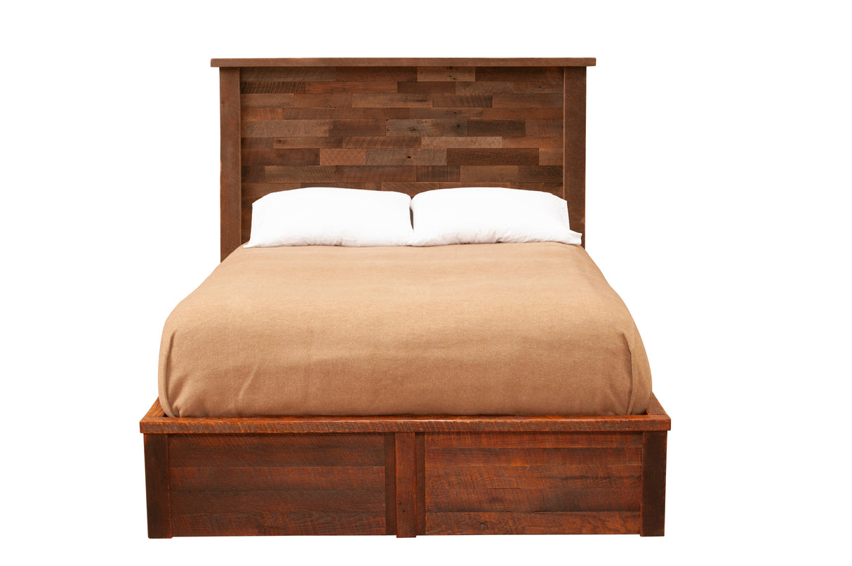 Barnwood Americana Platform Bed