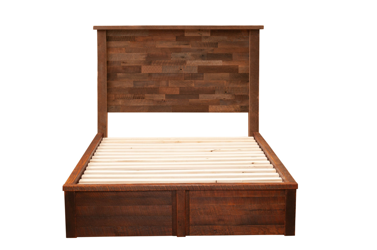 Barnwood Americana Platform Bed