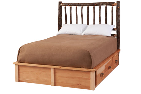 Hickory 3 Drawer Underbed