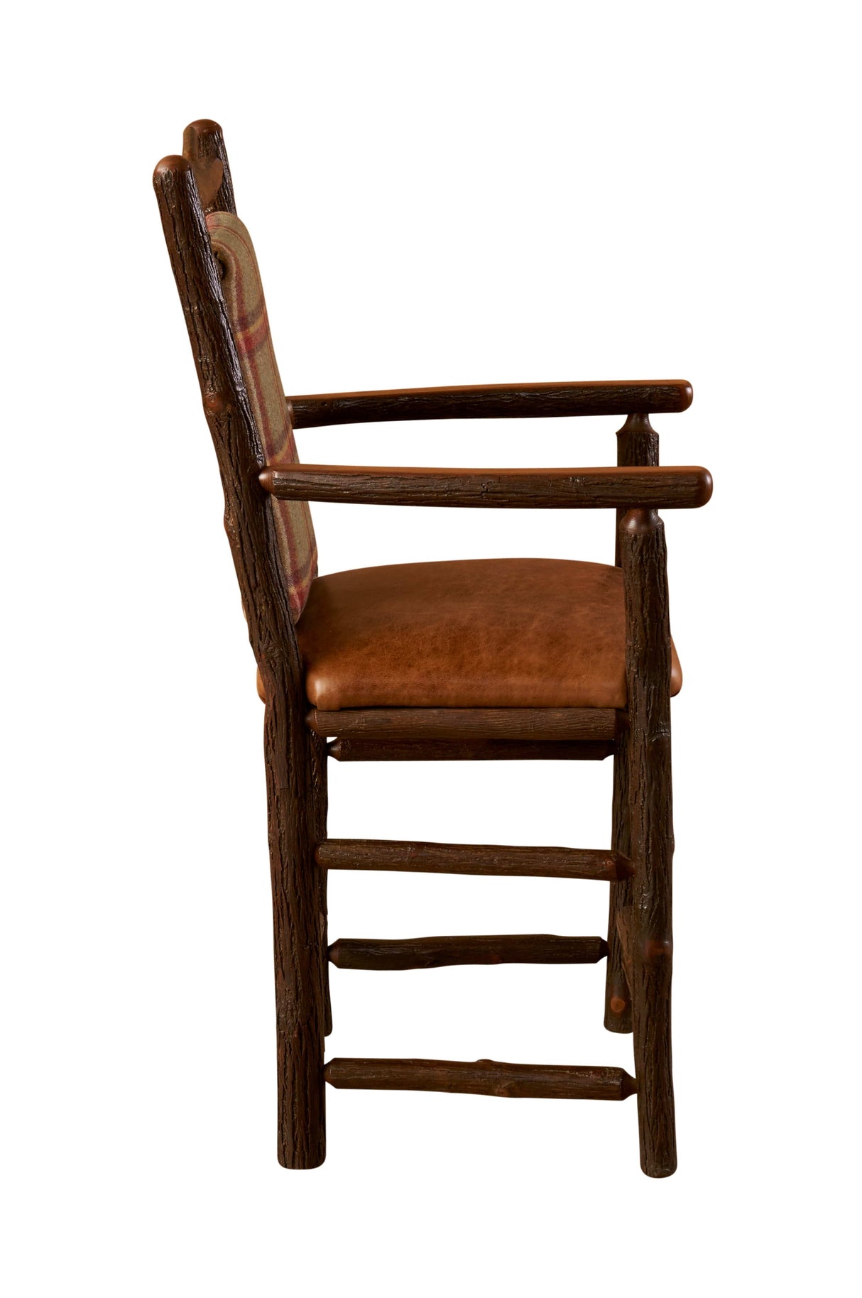 Hickory South Fork Barstool With Arms