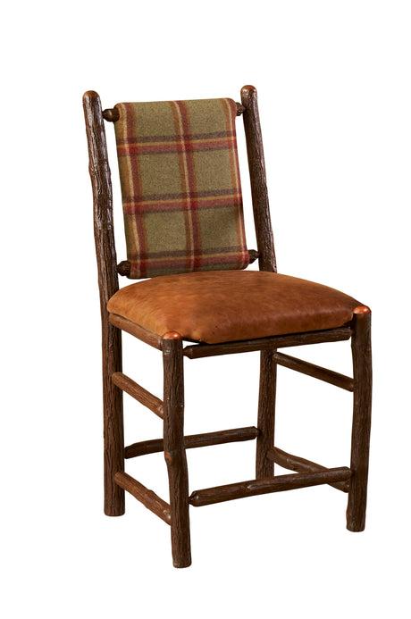 Hickory Upholstered Barstool