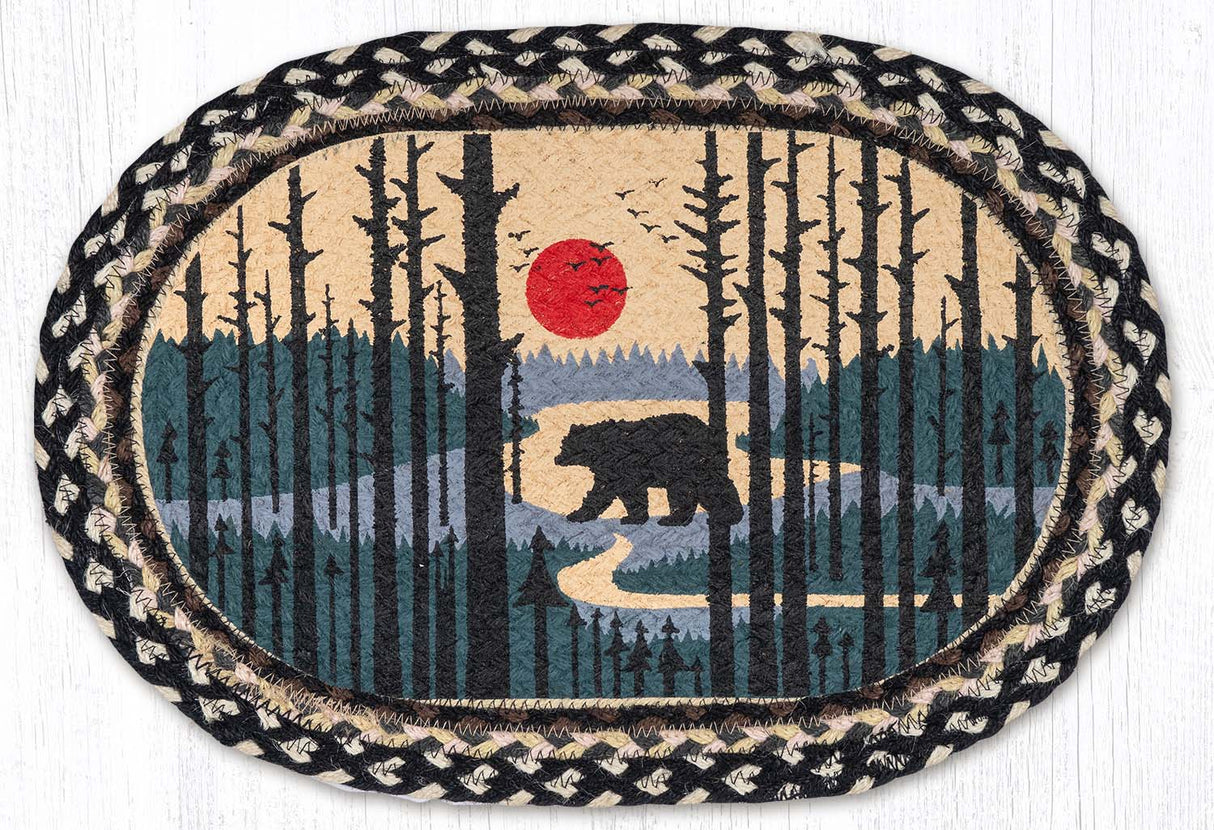 Scenic Bear Oval Placemat