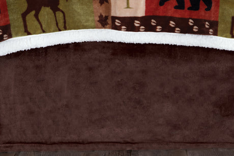 Brown Plush Bedskirt