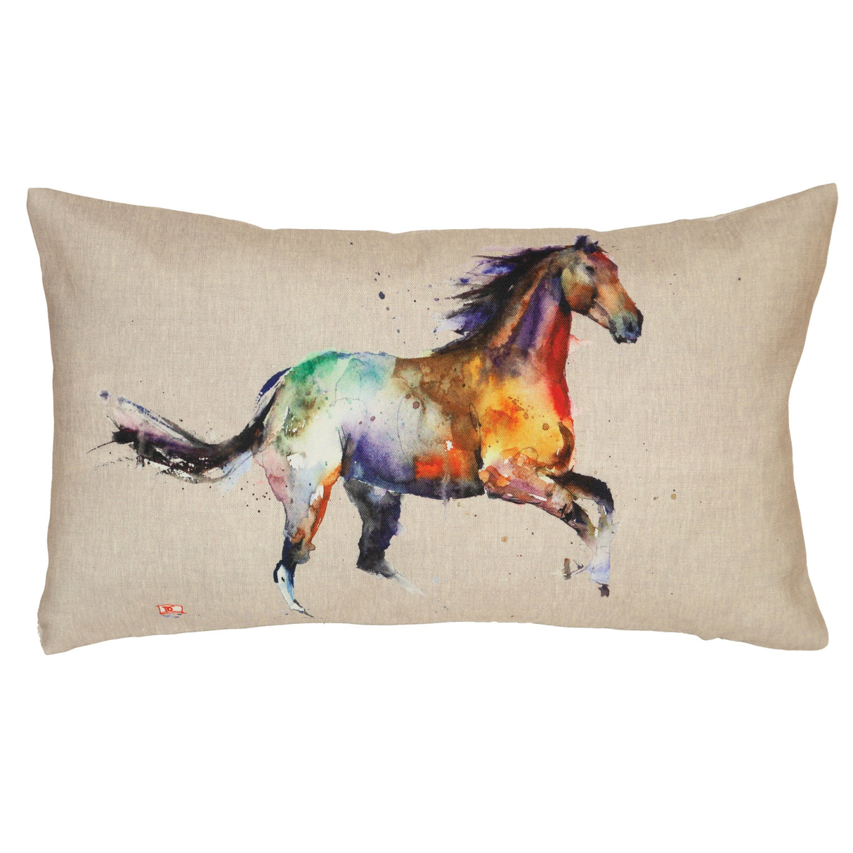 Roaming Spirit Colorful Outdoor Pillow