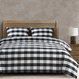 Black & White Check Comforter Set