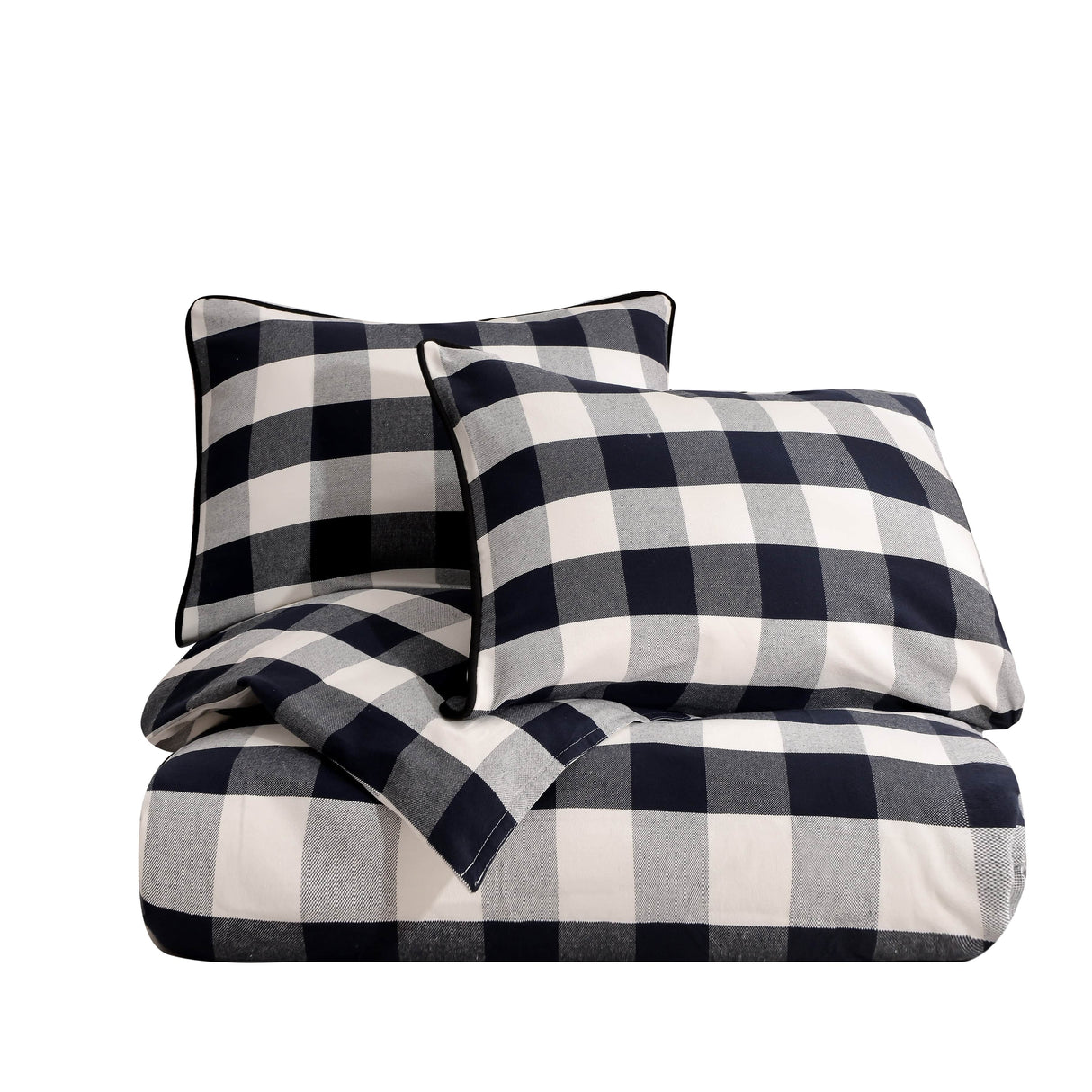 Black & White Check Comforter Set