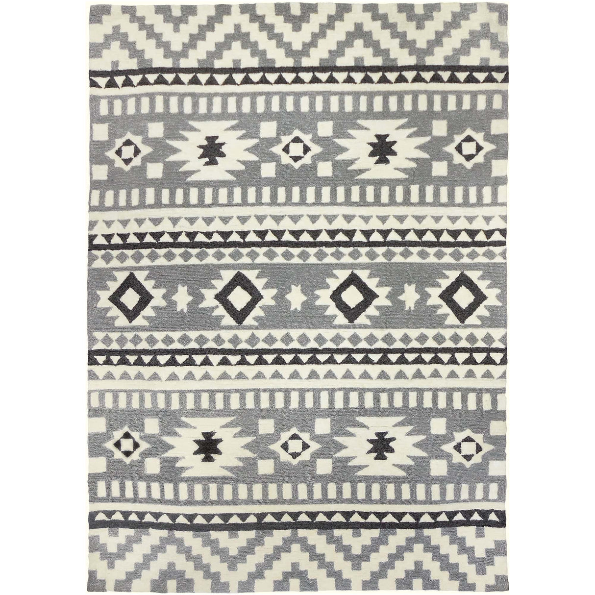 Grey Aztec Rug