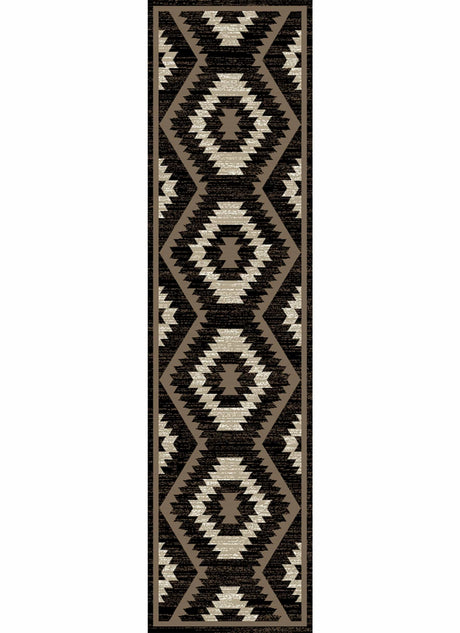 Southwestern Check Area Rug