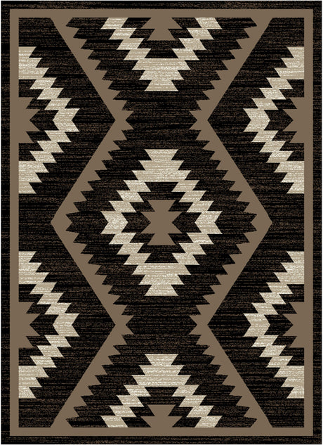 Southwestern Check Area Rug