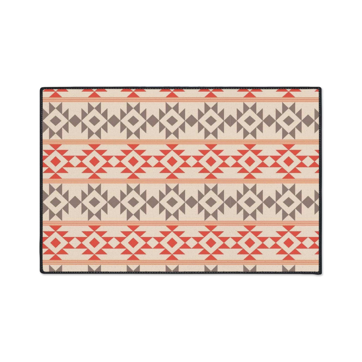 Aztec Peach Non-Slip Rug