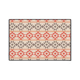 Aztec Peach Non-Slip Rug