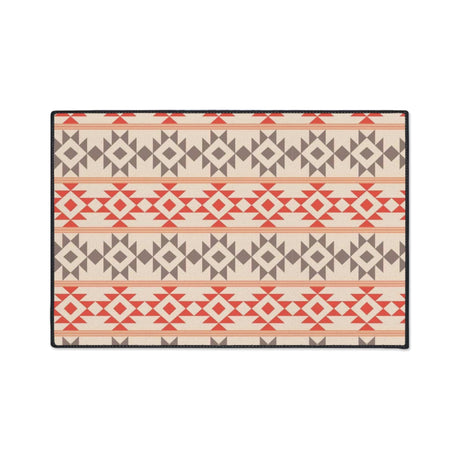 Aztec Peach Non-Slip Rug