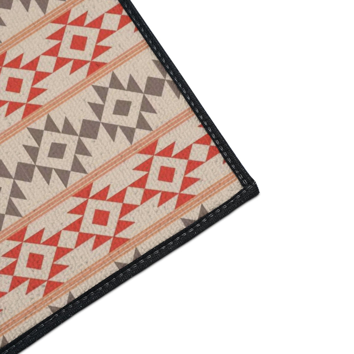 Aztec Peach Non-Slip Rug