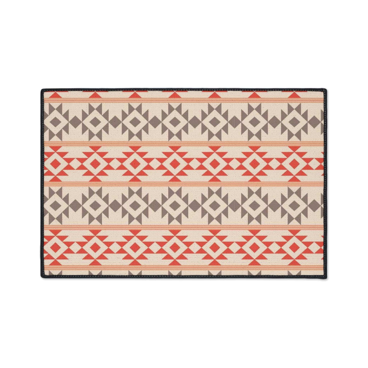 Aztec Peach Non-Slip Rug