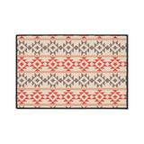 Aztec Peach Non-Slip Rug