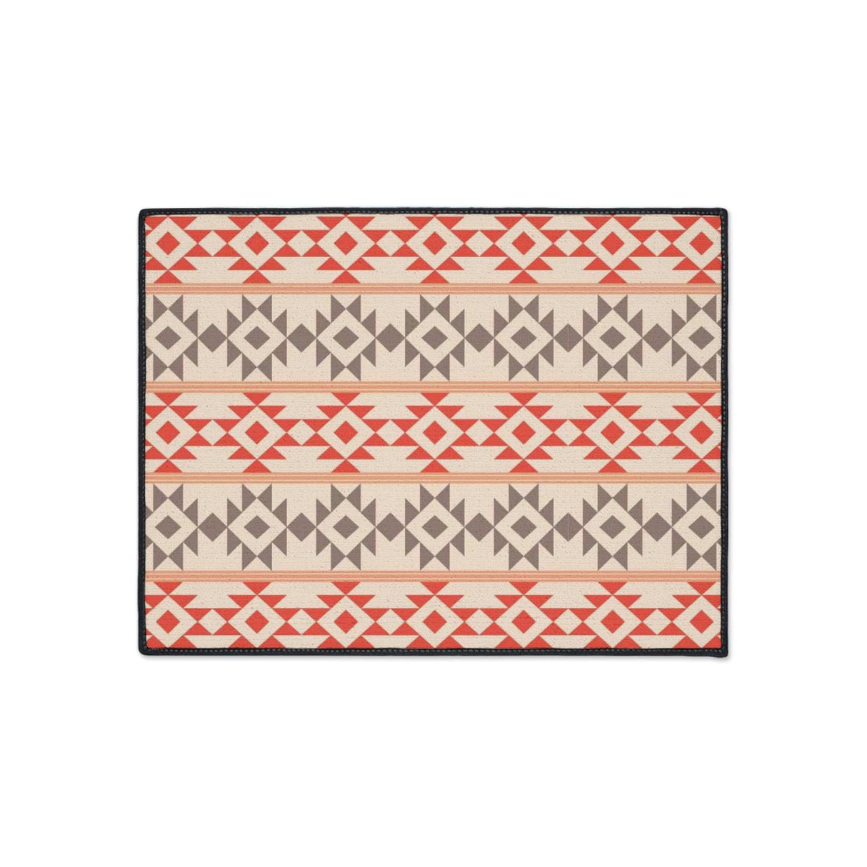 Aztec Peach Non-Slip Rug