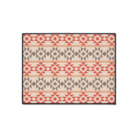 Aztec Peach Non-Slip Rug