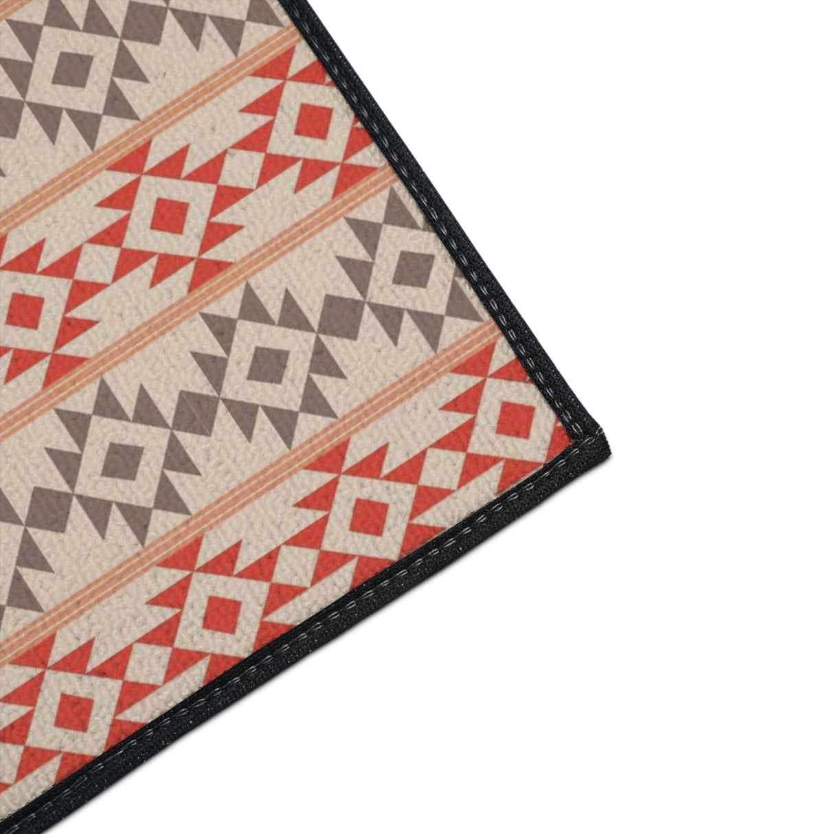 Aztec Peach Non-Slip Rug