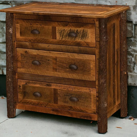 Barnwood 3 Drawer Chest