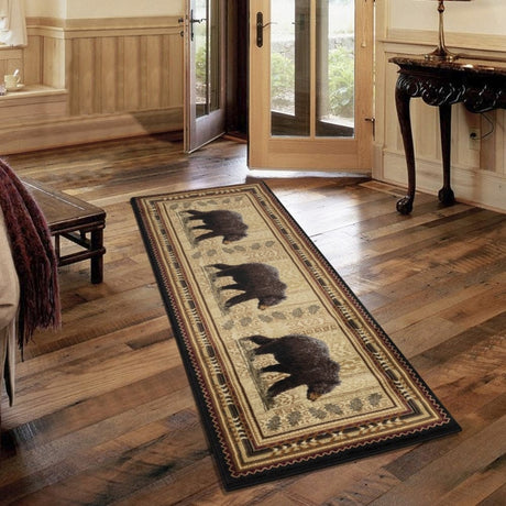 Bear Roam Brown Area Rug