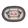 Black Bear Welcome Oval Patch Rug