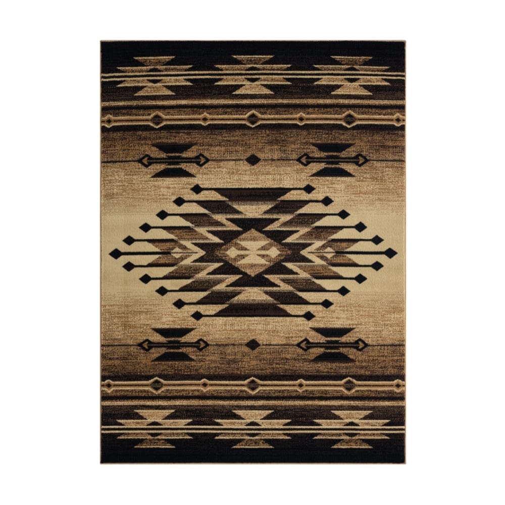 Black & Gold Valley Area Rug