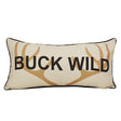 Buck Wild Checkered Antler Pillow