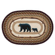 Burgundy Mama Bear Oval Patch Rug