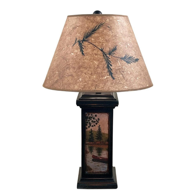 Canoe Scene Table Lamp