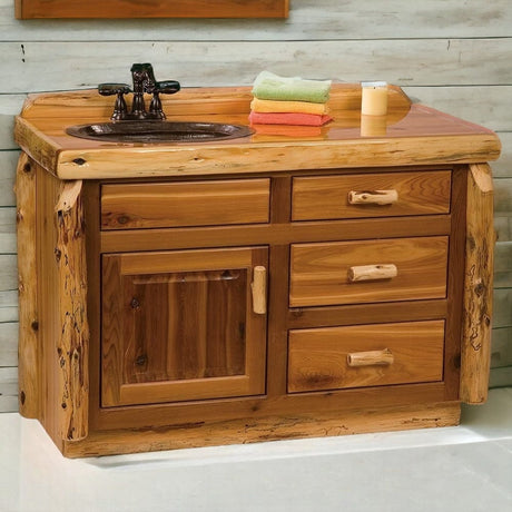 Cedar Log 48" Vanity