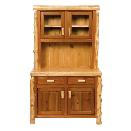 Cedar Log Buffet & Hutch