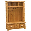 Cedar Log Entry Locker