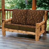 Cedar Log Frame Loveseat